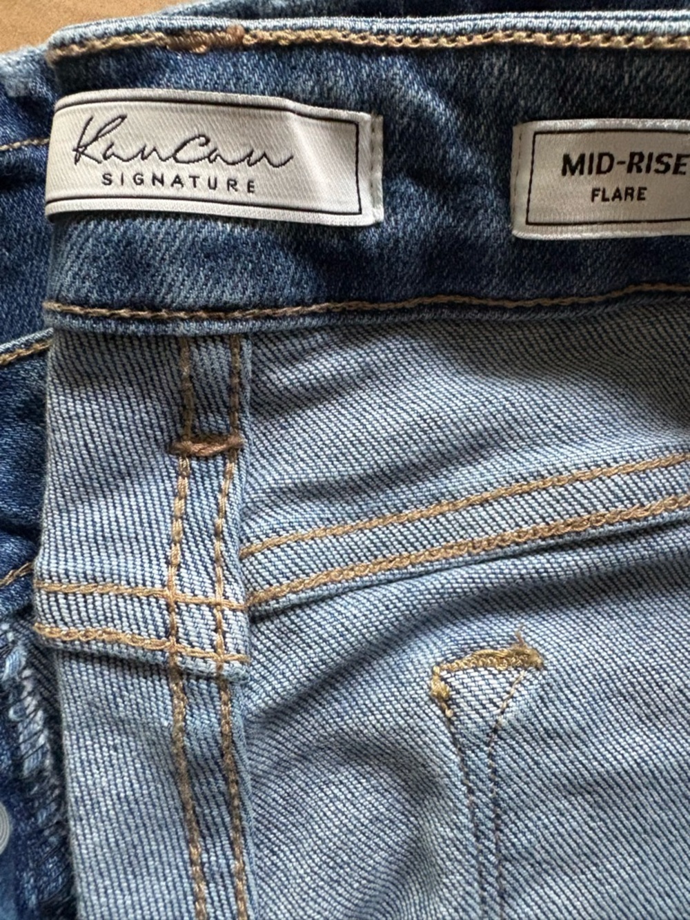 KanCan Light Blue Mid-Rise Flare Jeans